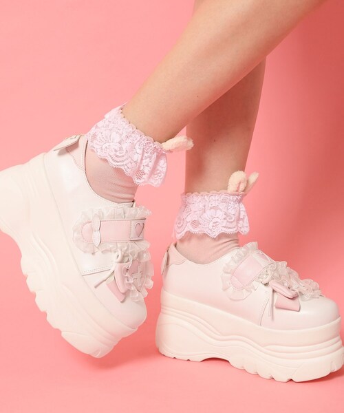 cs T&P（シーエスティーアンドピー）の「夢見るシリーズ厚底天使スニーカー（スニーカー・レディース・ピンク系/ブラック/ブルー・S/M/L/LL）」の7枚目の写真