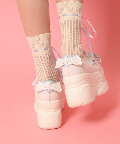 cs T&P（シーエスティーアンドピー）の「夢見るシリーズ厚底天使スニーカー（スニーカー・レディース・ピンク系/ブラック/ブルー・S/M/L/LL）」の10枚目の写真