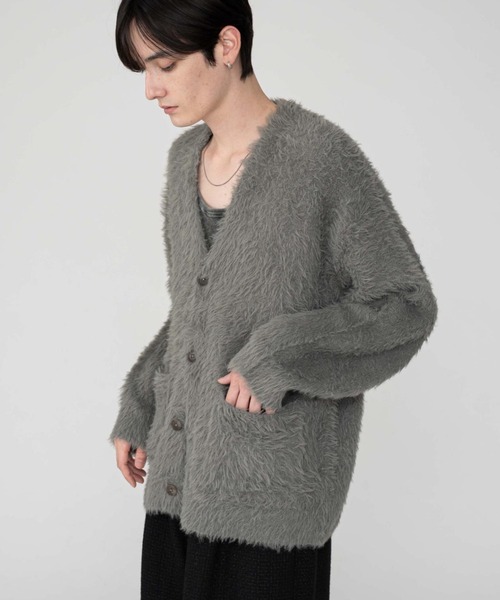 セール】BROWNY/【25年秋冬新作】フェザーニットカーディガン