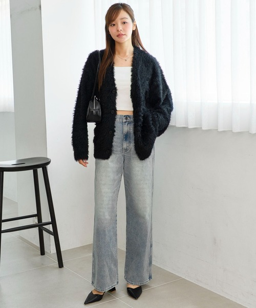 BROWNY（ブラウニー）の「BROWNY/フェザーニットカーディガン（カーディガン/ボレロ・メンズ・ブルー/グレー/ブラック/ワイン/ホワイト/イエロー・LARGE/MEDIUM/SMALL）」の19枚目の写真