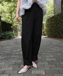 hem button side tuck tapered PT