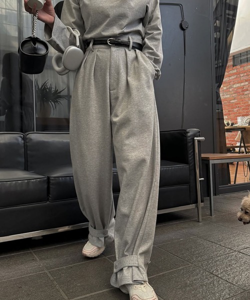 WILLFULLY（ウィルフリー）の「hem button side tuck tapered PT（その他パンツ・レディース・ブラック/グレー/オートミール・FREE）」の22枚目の写真