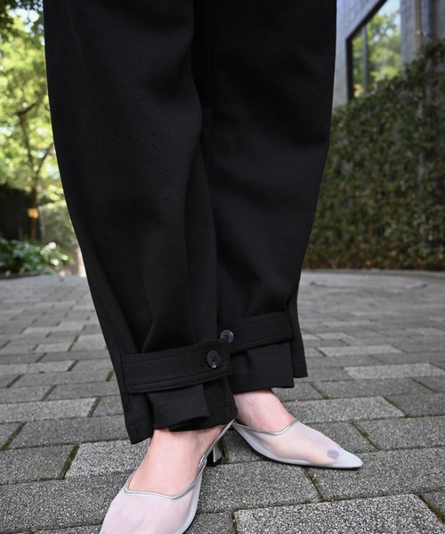 WILLFULLY（ウィルフリー）の「hem button side tuck tapered PT（その他パンツ・レディース・ブラック/グレー/オートミール・FREE）」の7枚目の写真