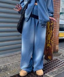 A'gem（エージェム）の「A'GEM/9 × .kom 『A'gem/エージェム』 ライン加工スウェットパンツ（スウェットパンツ）」