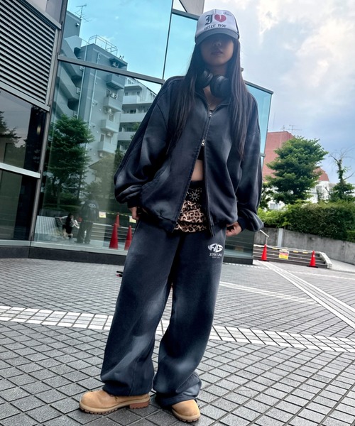 A'GEM/9 × .kom 『A'gem/エージェム』 ライン加工スウェットパンツ A
