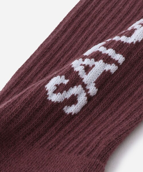 Saturdays NYC（サタデーズ ニューヨークシティ ）の「Logo Sock（ソックス/靴下・メンズ・ワイン/オリーブ/オフホワイト・FREE）」の6枚目の写真