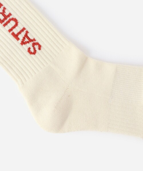 Saturdays NYC（サタデーズ ニューヨークシティ ）の「Logo Sock（ソックス/靴下・メンズ・ワイン/オリーブ/オフホワイト・FREE）」の10枚目の写真