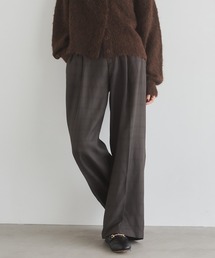 hunch | ウールライク チェック柄 ストレートパンツ(その他パンツ)