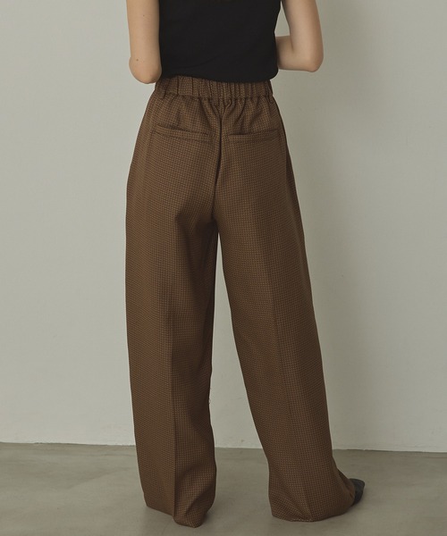hunch（ハンチ）の「ウールライク チェック柄 ストレートパンツ（その他パンツ・レディース・カーキ系/グレー系その他/ブラウン系その他/ブラック系その他・FREE）」の16枚目の写真