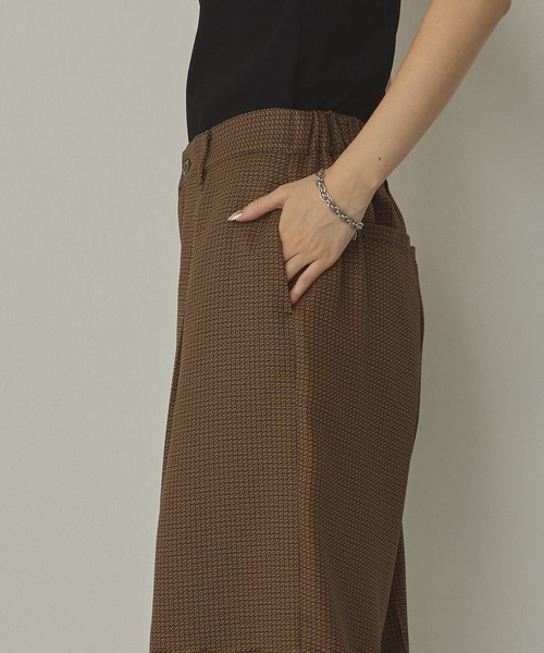 hunch（ハンチ）の「ウールライク チェック柄 ストレートパンツ（その他パンツ・レディース・カーキ系/グレー系その他/ブラウン系その他/ブラック系その他・FREE）」の18枚目の写真