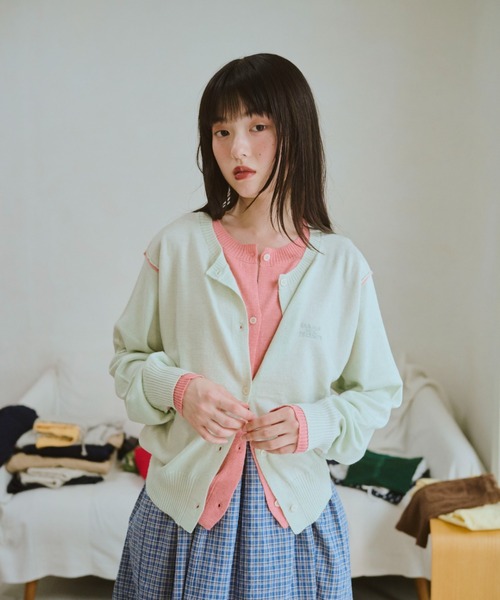 common gull products 2つでひとつのカーディガン 2つで1つのカーディガン秋（カーディガン/ボレロ）｜common gull
