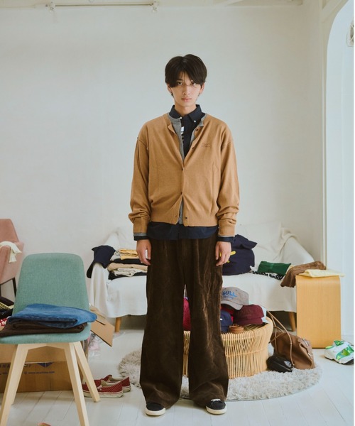 common gull products.（コモンガルプロダクツ）の「2つで1つのカーディガン秋（カーディガン/ボレロ・レディース・ミント/ネイビー/ブラウン系/レッド系・SMALL/MEDIUM/LARGE）」の12枚目の写真