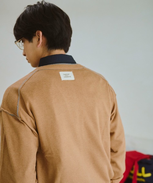 common gull products.（コモンガルプロダクツ）の「2つで1つのカーディガン秋（カーディガン/ボレロ・レディース・ミント/ネイビー/ブラウン系/レッド系・SMALL/MEDIUM/LARGE）」の14枚目の写真