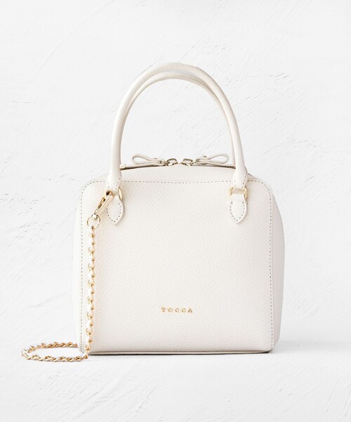 TOCCA（トッカ）の「ECLAT CARRE LEATHERBAG レザーバッグ（ハンドバッグ・レディース・ベージュ系/ブラック系/アイボリー系/ブルー系・F）」の16枚目の写真