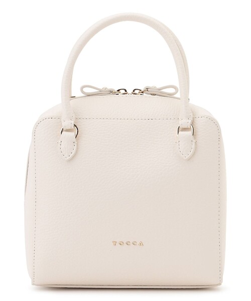 TOCCA（トッカ）の「ECLAT CARRE LEATHERBAG レザーバッグ（ハンドバッグ・レディース・ベージュ系/ブラック系/アイボリー系/ブルー系・F）」の10枚目の写真