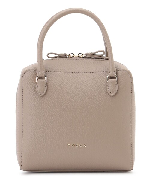 TOCCA（トッカ）の「ECLAT CARRE LEATHERBAG レザーバッグ（ハンドバッグ・レディース・ベージュ系/ブラック系/アイボリー系/ブルー系・F）」の6枚目の写真