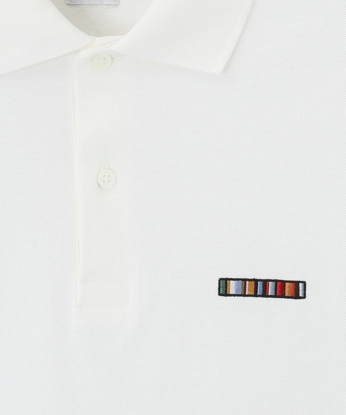 Paul Smith(ポールスミス)の「"Signature Stripe Bar" 半袖ポロシャツ / 153561 698P(ポロシャツ・メンズ・ブラック/ホワイト・LARGE/MEDIUM/SMALL/XX-LARGE/X-LARGE)」の6枚目の写真