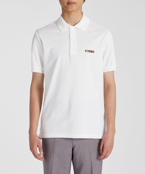 Paul Smith(ポールスミス)の「"Signature Stripe Bar" 半袖ポロシャツ / 153561 698P(ポロシャツ・メンズ・ブラック/ホワイト・LARGE/MEDIUM/SMALL/XX-LARGE/X-LARGE)」の3枚目の写真