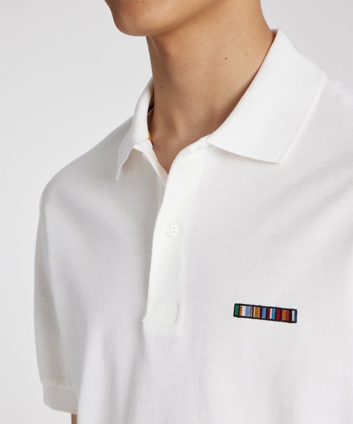 Paul Smith(ポールスミス)の「"Signature Stripe Bar" 半袖ポロシャツ / 153561 698P(ポロシャツ・メンズ・ブラック/ホワイト・LARGE/MEDIUM/SMALL/XX-LARGE/X-LARGE)」の5枚目の写真