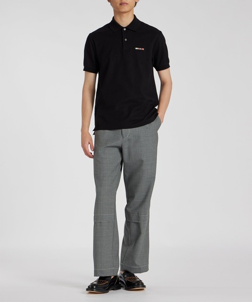 Paul Smith(ポールスミス)の「"Signature Stripe Bar" 半袖ポロシャツ / 153561 698P(ポロシャツ・メンズ・ブラック/ホワイト・LARGE/MEDIUM/SMALL/XX-LARGE/X-LARGE)」の8枚目の写真