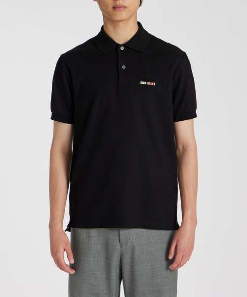Paul Smith(ポールスミス)の「"Signature Stripe Bar" 半袖ポロシャツ / 153561 698P(ポロシャツ・メンズ・ブラック/ホワイト・LARGE/MEDIUM/SMALL/XX-LARGE/X-LARGE)」の9枚目の写真