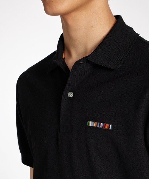 Paul Smith(ポールスミス)の「"Signature Stripe Bar" 半袖ポロシャツ / 153561 698P(ポロシャツ・メンズ・ブラック/ホワイト・LARGE/MEDIUM/SMALL/XX-LARGE/X-LARGE)」の11枚目の写真
