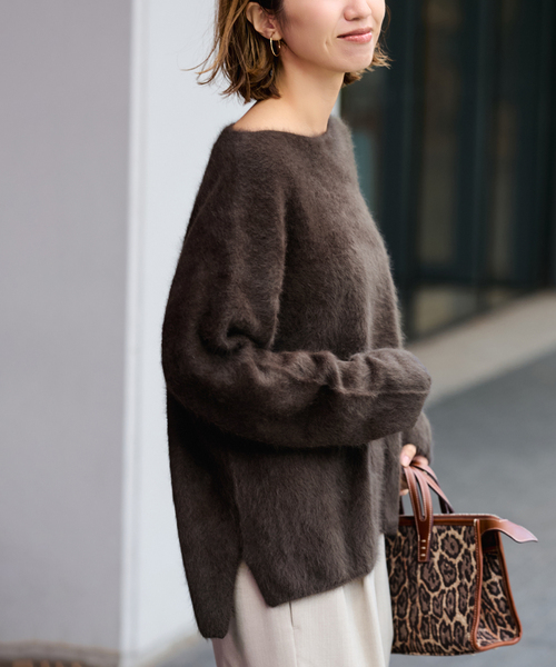 ≪追加≫FOX/CASHMERE ボートネック プルオーバー（ニット/セーター