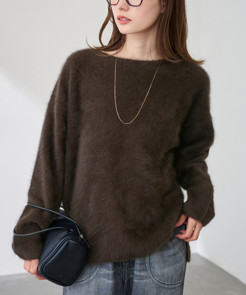 セール】≪追加≫FOX/CASHMERE ボートネック プルオーバー（ニット