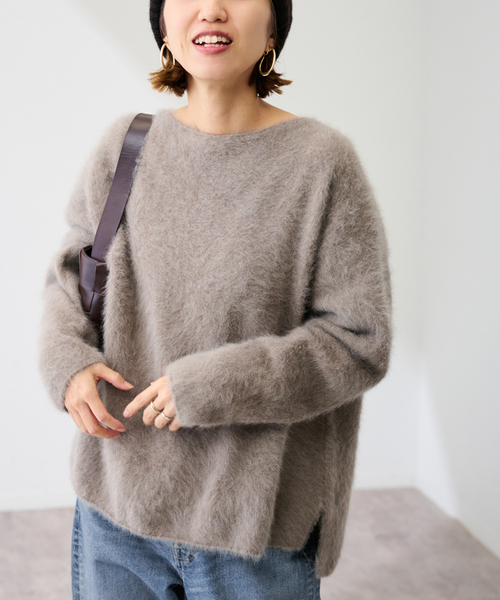 セール】≪追加≫FOX/CASHMERE ボートネック プルオーバー（ニット