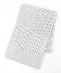 NICOLE CLUB FOR MEN | 編地切替 プレーティングマフラー(マフラー)