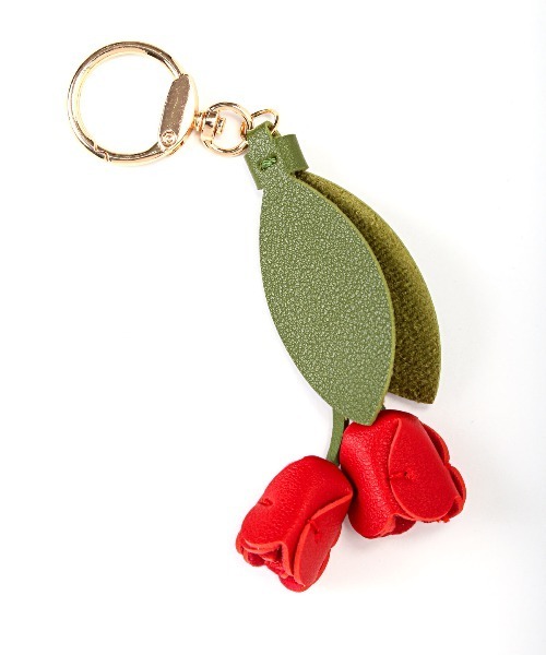 crossi（クロッシー）の「PUレザーチューリップチャーム レザーチャーム フラワー 花 flower（チャーム・レディース・グレー/イエロー/ローズ/ピンク/レッド/パープル・FREE）」の10枚目の写真