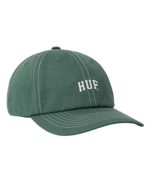 HUF(ハフ)の「ARCH LOGO 6 PANEL CV HAT(キャップ・メンズ・ブラック/ブラウン系その他/グリーン系その他・O/S)」の3枚目の写真