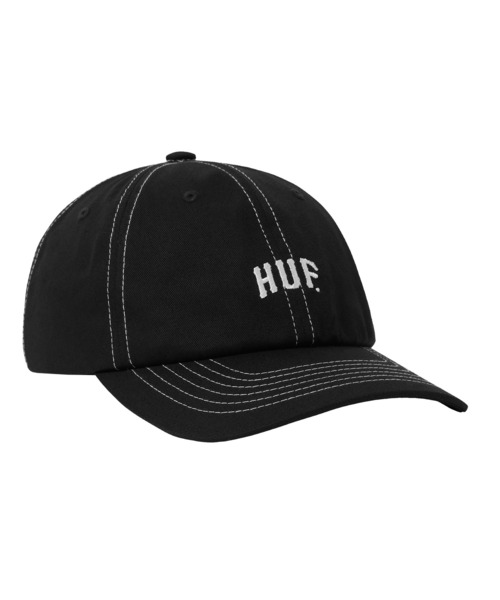 HUF(ハフ)の「ARCH LOGO 6 PANEL CV HAT(キャップ・メンズ・ブラック/ブラウン系その他/グリーン系その他・O/S)」の1枚目の写真