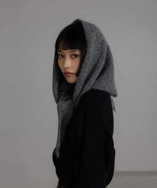 LOWRYS FARM(ローリーズファーム)の「キモウサンカクスカーフ 580780(ストール/ショール・レディース・ベージュ/ブラウン/グレー/レオパード・FREE)」の2枚目の写真