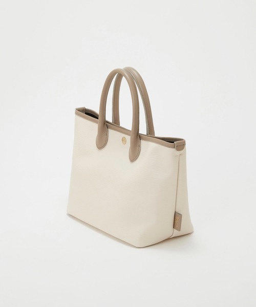 Breath TOPKAPI(ブレストプカピ)の「【Breath TOPKAPI】RIPPLE リプル レザーハンドル ミニ トートバッグ(トートバッグ・レディース・ブラック/アイボリー/グレイッシュベージュ・FREE)」の6枚目の写真