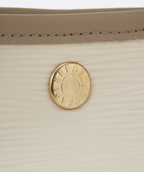 Breath TOPKAPI(ブレストプカピ)の「【Breath TOPKAPI】RIPPLE リプル レザーハンドル ミニ トートバッグ(トートバッグ・レディース・ブラック/アイボリー/グレイッシュベージュ・FREE)」の10枚目の写真