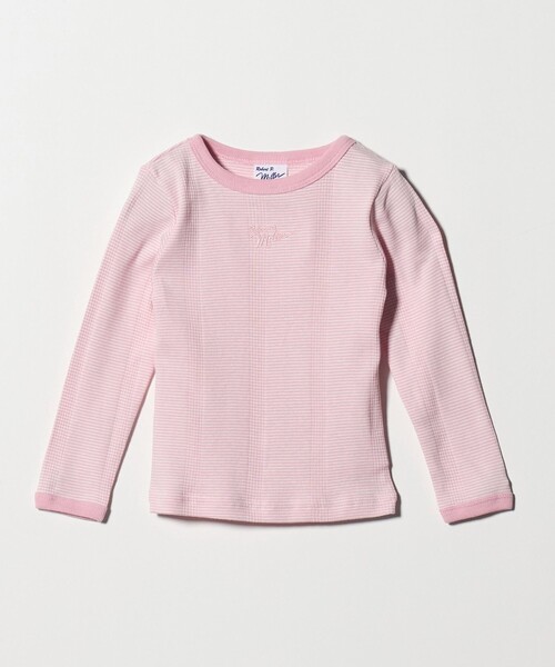 green label relaxing（グリーンレーベルリラクシング）の「【別注】＜Robert P. Miller＞ロングスリーブ / キッズ  100cm-130cm（Tシャツ/カットソー・キッズ・ライトピンク/ダークオレンジ/オレンジ・130cm/100cm/120cm/110cm）」の2枚目の写真