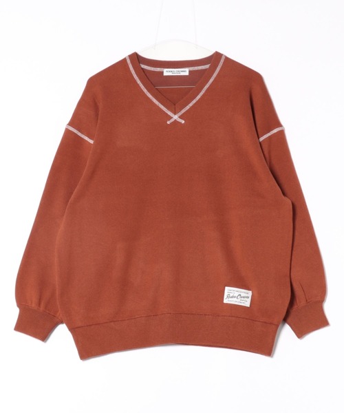 セール】スウェットライク Vネックトップス（ニット/セーター）｜RODEO