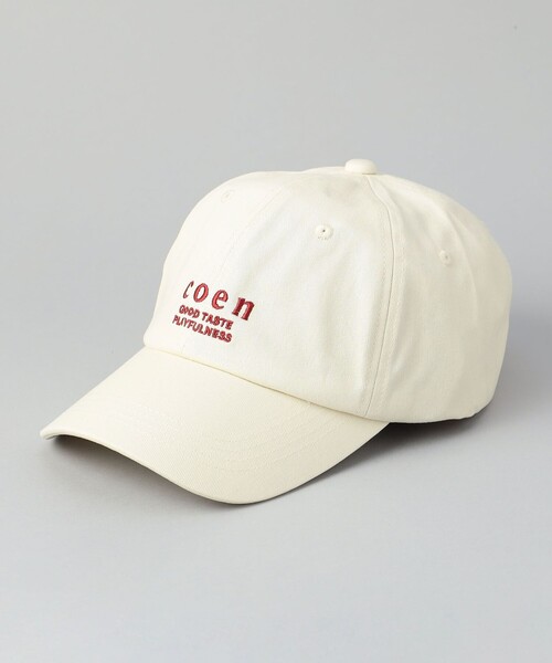 coen(コーエン)の「【新色登場】coen(コーエン)ロゴ刺繍キャップ(キャップ・レディース・モカ/ブラック/ワイン/ダークグリーン/オフホワイト・FREE)」の7枚目の写真