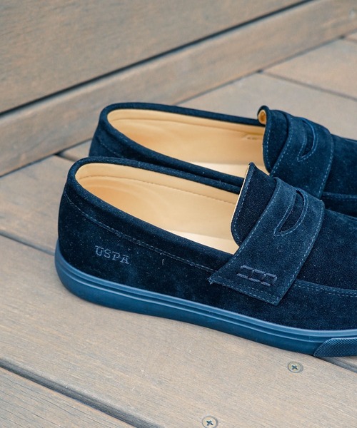 U.S. POLO ASSN.(ユーエスポロアッスン)の「【U.S. POLO ASSN./ユーエスポロアッスン】フェイクスウェードローファー(ローファー・メンズ・キャメル/ブラック・27cm/26.5cm/26cm/25.5cm/25cm)」の11枚目の写真