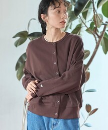 【再入荷/新色登場】ハートモチーフ裏毛カーディガン