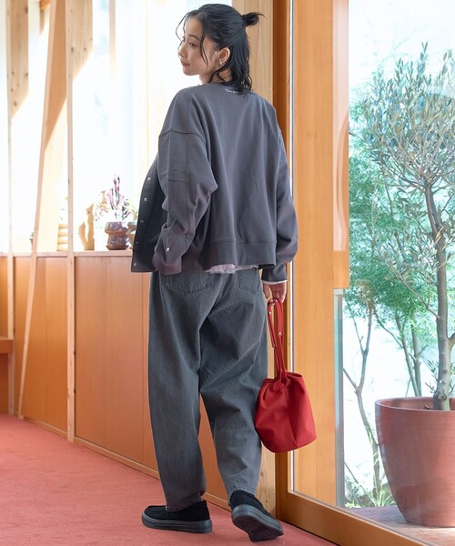 coen(コーエン)の「【再入荷/新色登場】ハートモチーフ裏毛カーディガン(カーディガン/ボレロ・レディース・ダークグレー/オレンジ/オフホワイト/ナチュラル/ホワイト/レッド・L/M)」の19枚目の写真