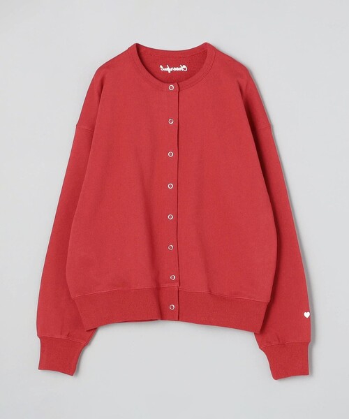 coen（コーエン）の「【再入荷・新色登場】ハートモチーフ裏毛カーディガン（カーディガン/ボレロ・レディース・ダークグレー/オレンジ/オフホワイト/ナチュラル/ホワイト/レッド・L/M）」の19枚目の写真