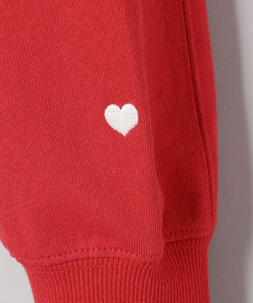 coen（コーエン）の「【再入荷・新色登場】ハートモチーフ裏毛カーディガン（カーディガン/ボレロ・レディース・ダークグレー/オレンジ/オフホワイト/ナチュラル/ホワイト/レッド・L/M）」の18枚目の写真