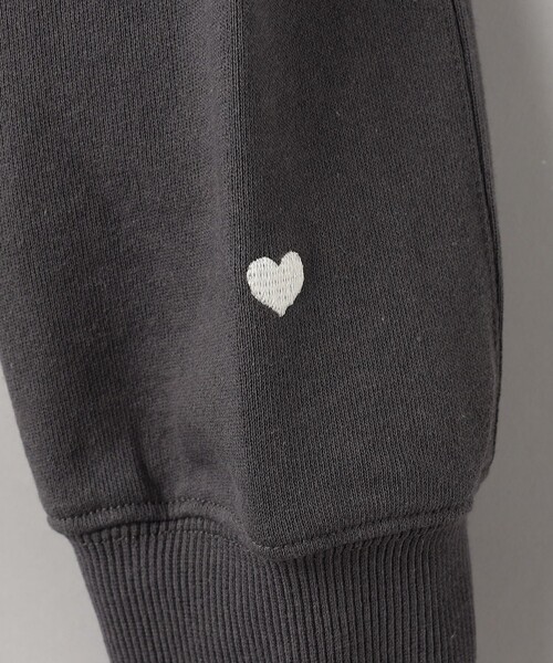 coen（コーエン）の「【再入荷・新色登場】ハートモチーフ裏毛カーディガン（カーディガン/ボレロ・レディース・ダークグレー/オレンジ/オフホワイト/ナチュラル/ホワイト/レッド・L/M）」の14枚目の写真