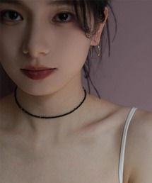 NO WAY（ノーウェイ）の「/ブラックビーズストーンチョーカーネックレス/レディース(T3)（ネックレス）」