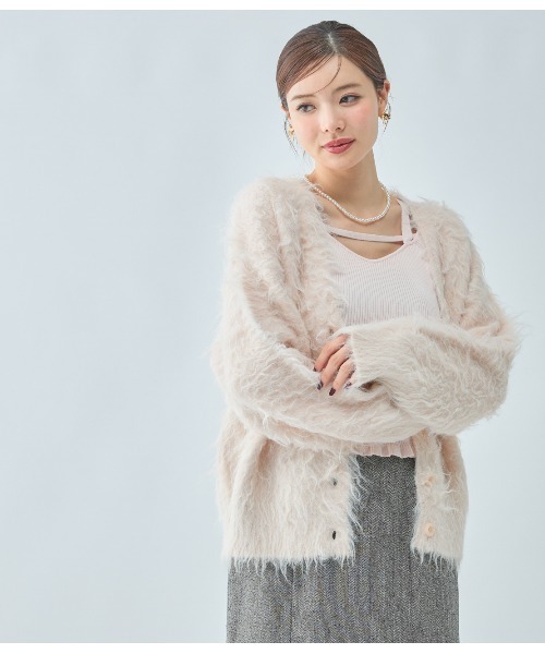 PEACH JOHN（ピーチジョン）の「シャギールーズニットカーディガン（カーディガン/ボレロ・レディース・モカ/ピンク/グレー・ONE SIZE）」の17枚目の写真