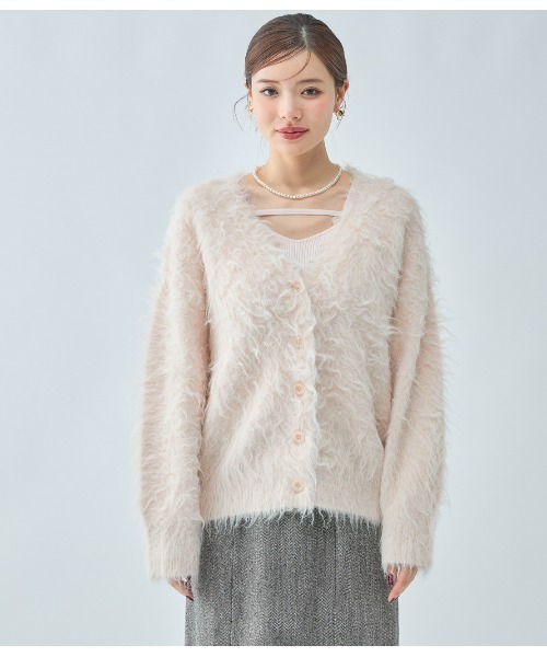 PEACH JOHN（ピーチジョン）の「シャギールーズニットカーディガン（カーディガン/ボレロ・レディース・モカ/ピンク/グレー・ONE SIZE）」の19枚目の写真