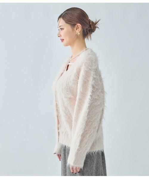 PEACH JOHN（ピーチジョン）の「シャギールーズニットカーディガン（カーディガン/ボレロ・レディース・モカ/ピンク/グレー・ONE SIZE）」の20枚目の写真