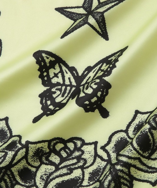 anna sui nyc(アナ スイ エヌ ワイ シー)の「グラフィックサテンスカーフ(バンダナ/スカーフ・レディース・ラベンダー/グレー/ライム/イエロー・FREE)」の12枚目の写真